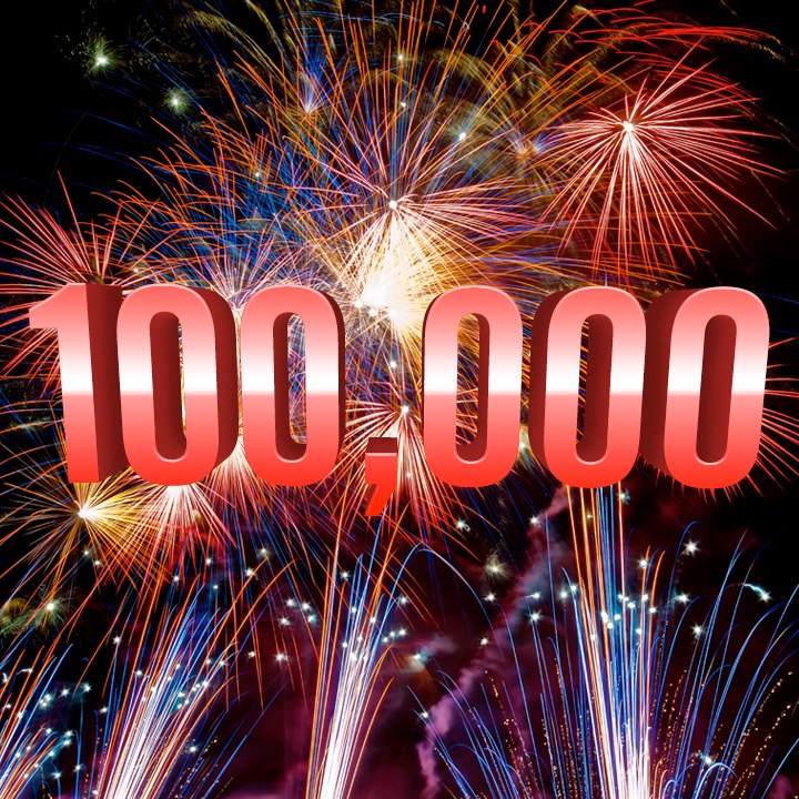 Congratulations to our 100,000th order winner!