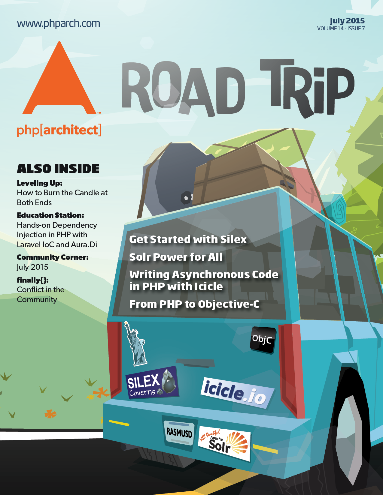 php[architect] for July 2015 : Road Trip